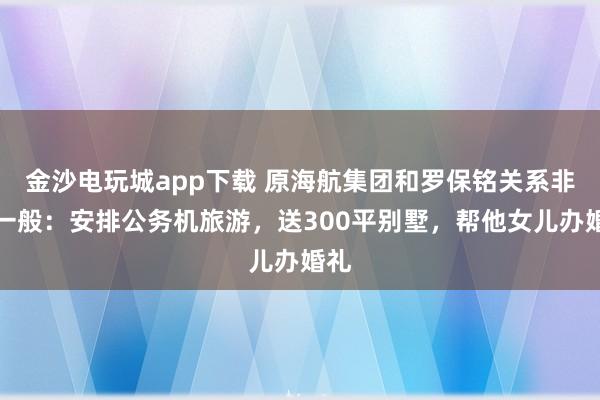 金沙电玩城app下载 原海航集团和罗保铭关系非同一般：安排公务机旅游，送300平别墅，帮他女儿办婚礼