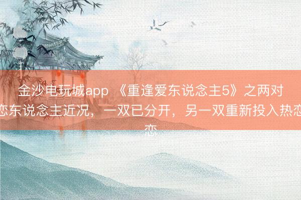 金沙电玩城app 《重逢爱东说念主5》之两对恋东说念主近况，一双已分开，另一双重新投入热恋